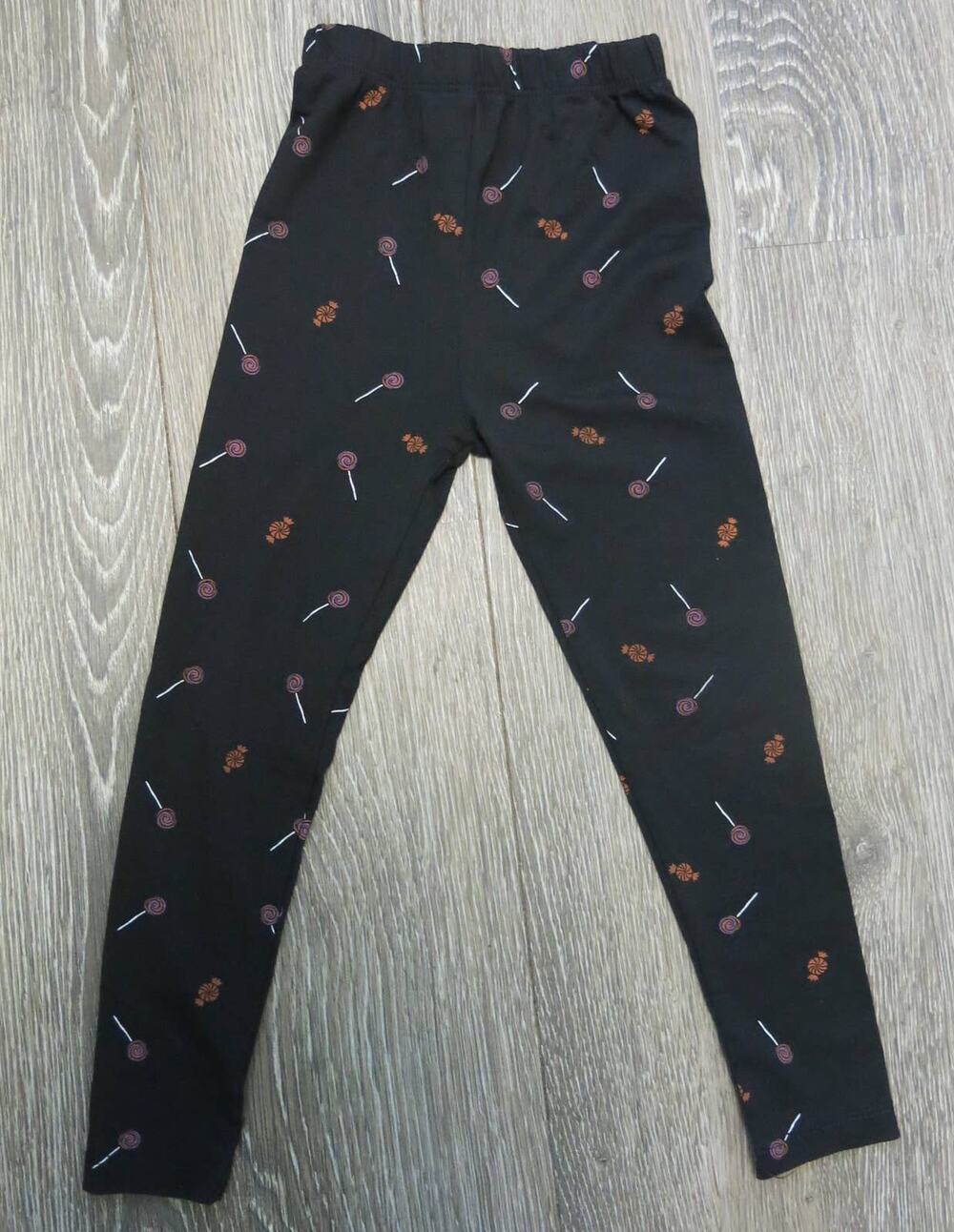 DISNEY STAR WARS Baby Yoda Leggings Size 4T Toddler Girl  Candy Black Halloween